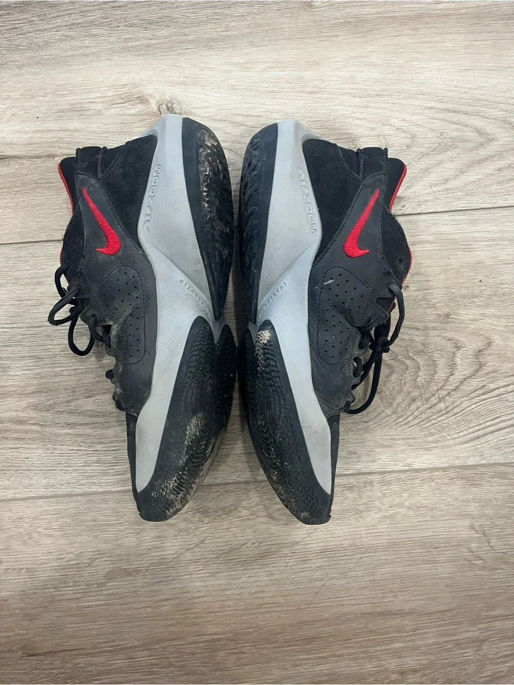 Men's Nike Zoom Freak 2 Black, White & Red Basketball Shoes